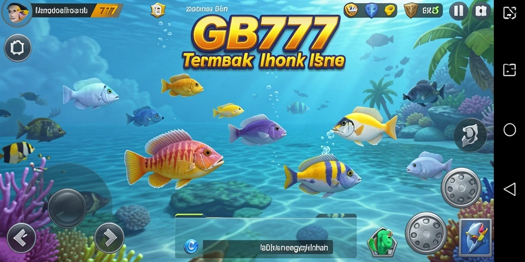 Tampilan untuk gameplay Tembak Ikan yang seru dan kompetitif.