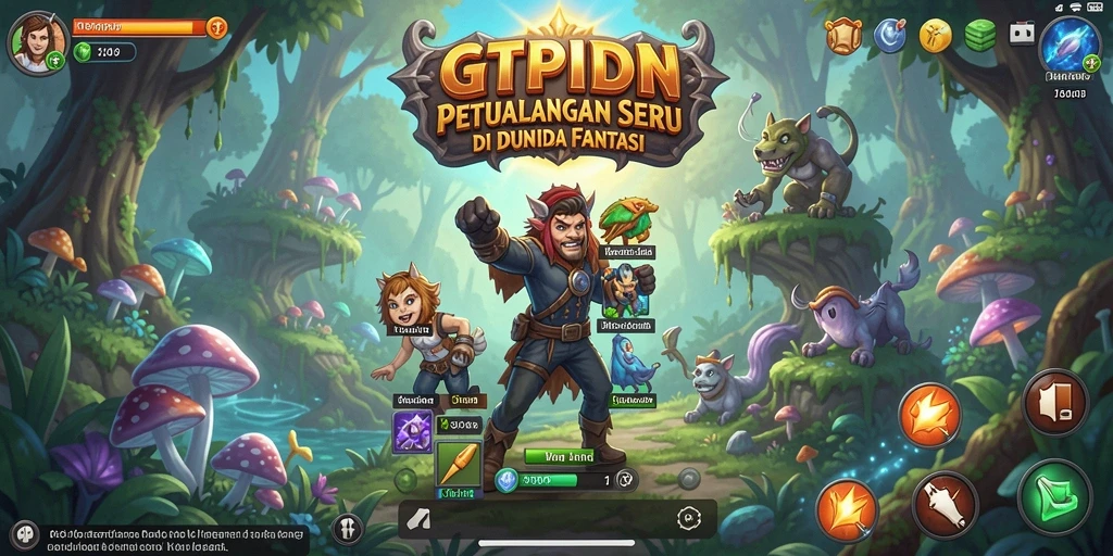 Screenshot menampilkan karakter utama dalam aksi petualangan seru.