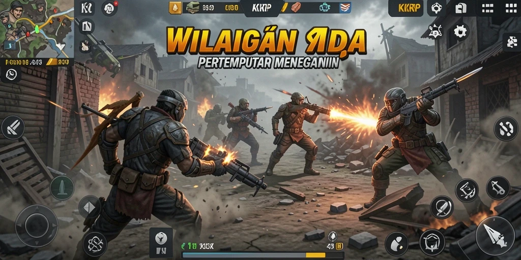 Screenshot KKRP menampilkan aksi seru dalam permainan Tower Defense.
